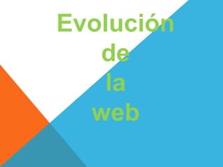 Evolución
de
la
web
 