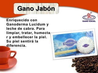 ENRIQUECIDO CON GERMANIO ORGÁNICOEl Germanio orgánico es un mineral que se encuentra en plantas medicinales como el Ginseng o el Ganoderma. Científicamente se comprobó  la eficacia del Germanio Organicopara combatir patologías como: Artritis reumatoide, alergias alimenticias, hipercolesterolemia, cándida albicans y cáncer. 