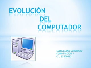 EVOLUCIÓN
        DEL
       COMPUTADOR
 