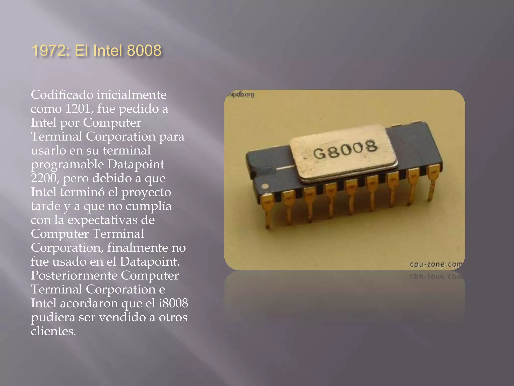 Evolucion de los microprocesadores | PPT