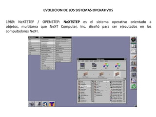 Evolucion de los sistemas operativos | PPTX