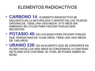 Elemento Mas Radioactivo Evolucion del planeta a traves de las eras | PPT