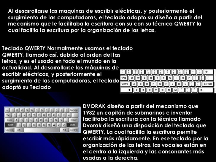 Evolucion del teclado