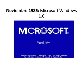 Noviembre 1985: Microsoft Windows 1.0  