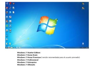 Evolución de windows 