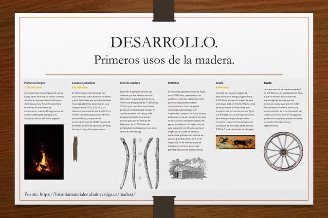 Evolucion historica de la madera | PPT