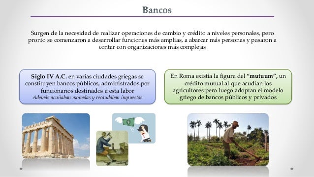 Evolución histórica de las finanzas