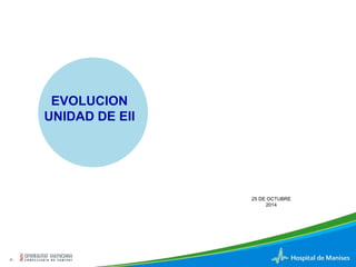 -1- 
EVOLUCION 
UNIDAD DE EII 
25 DE OCTUBRE 
2014 
 