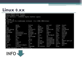Linux 0.xx
INFO
 