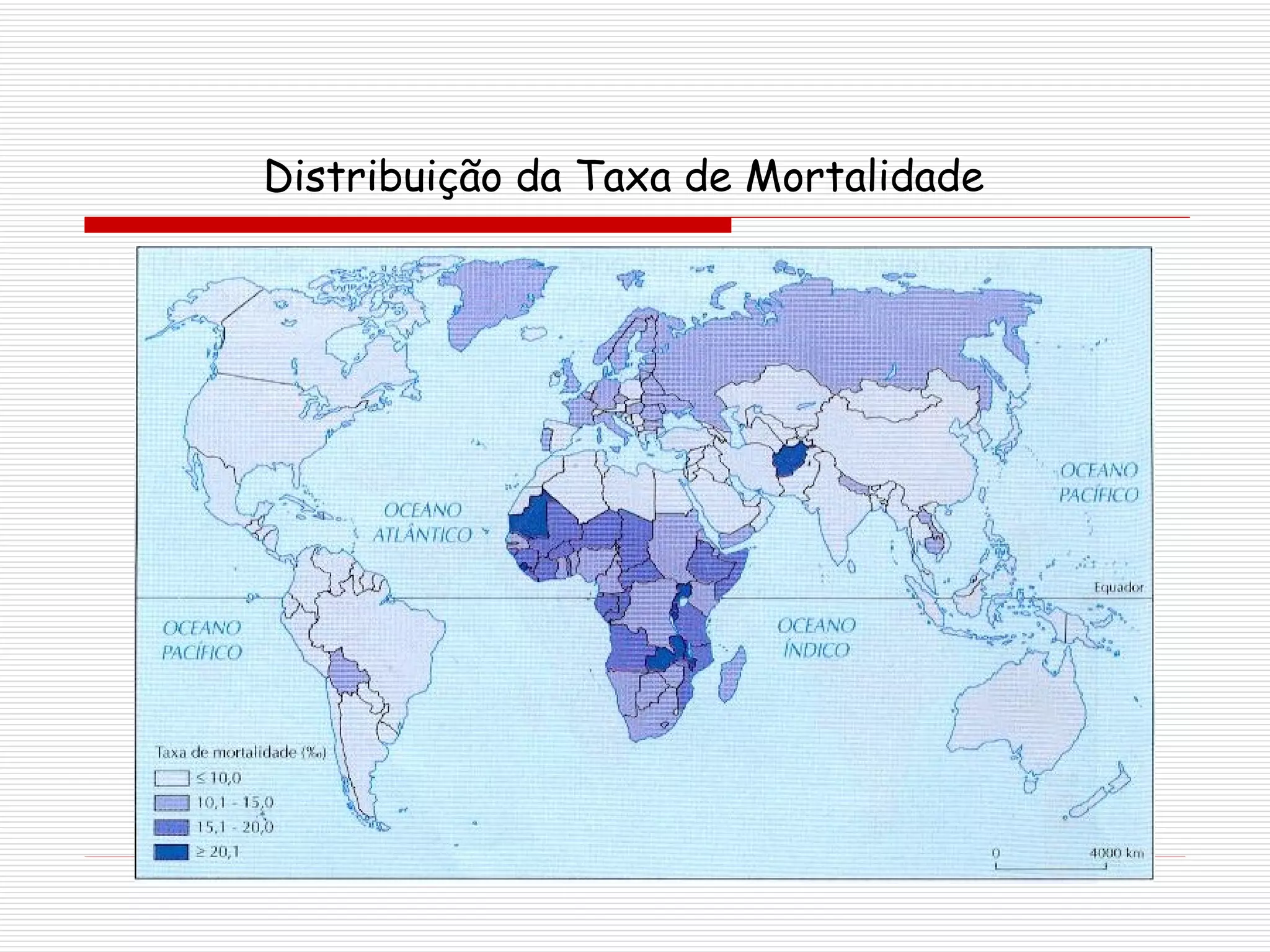 Distribuição da Taxa de Mortalidade   