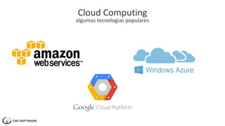 Cloud Computing
algumas tecnologias populares
 
