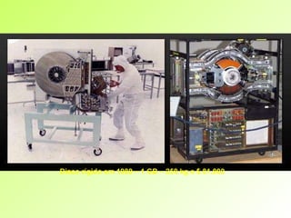 Disco rígido em 1980 – 1 GB – 250 kg e $ 81.000   