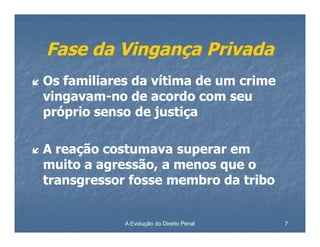 EvoluçãO Do Direito Penal [Modo De Compatibilidade] | PDF