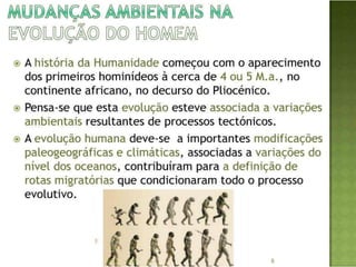 Evolução do homem