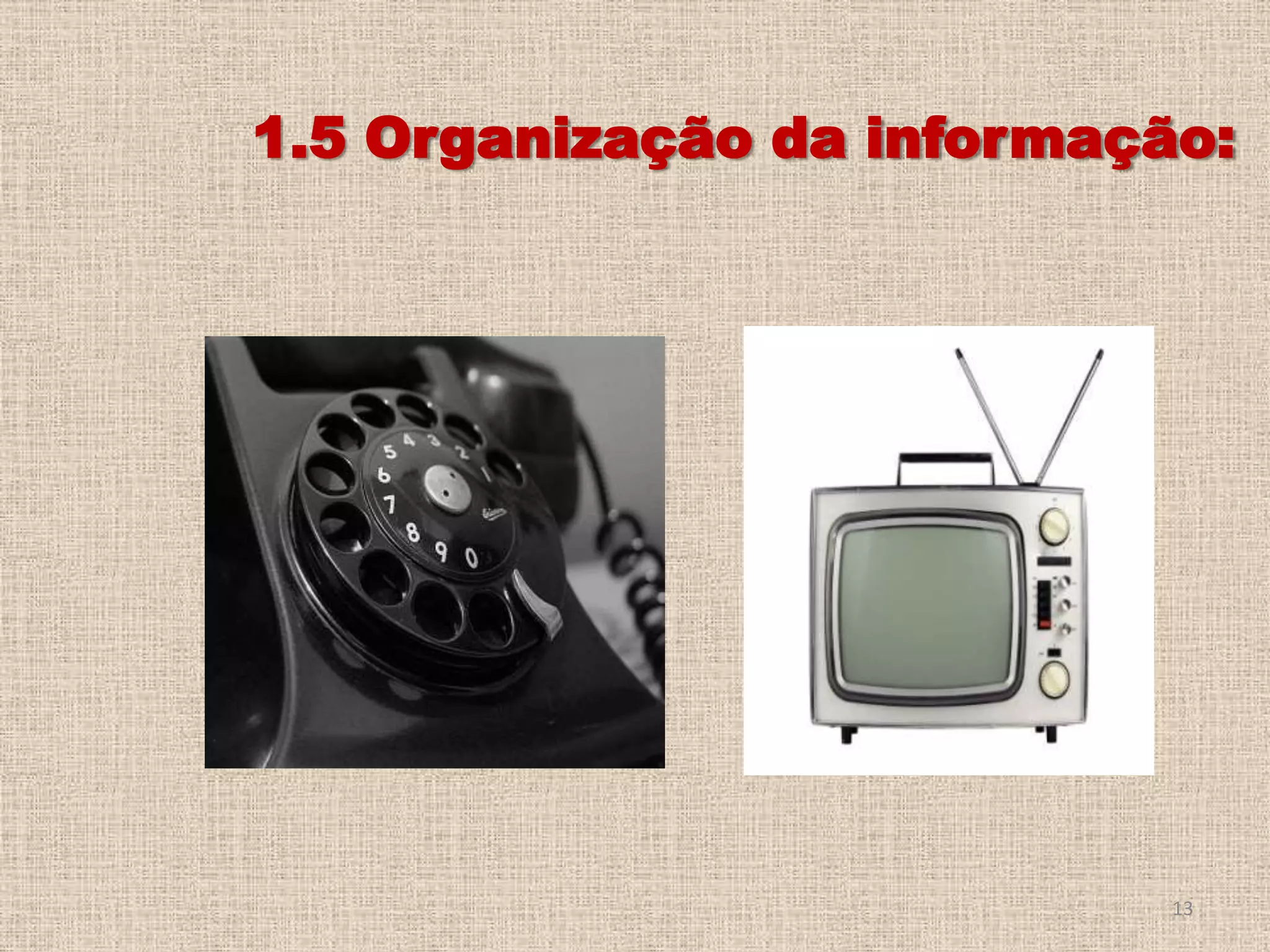 1.5 Organização da informação:

13

 