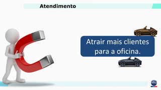 Atrair mais clientes
para a oficina.
Atendimento
 