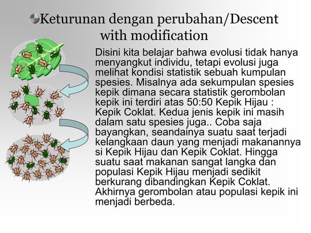 Evolusi dan Asal Usul Kehidupan | PPT