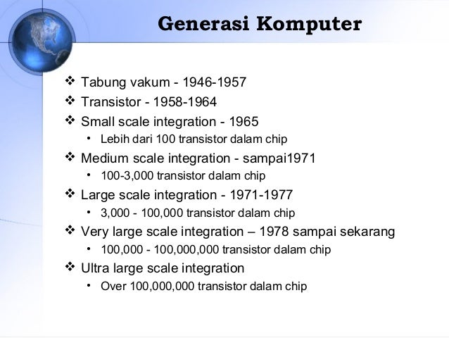 Evolusi dan kinerja komputer