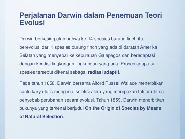 Evolusi Dan Seleksi Alam Oleh Arsyi Adlani