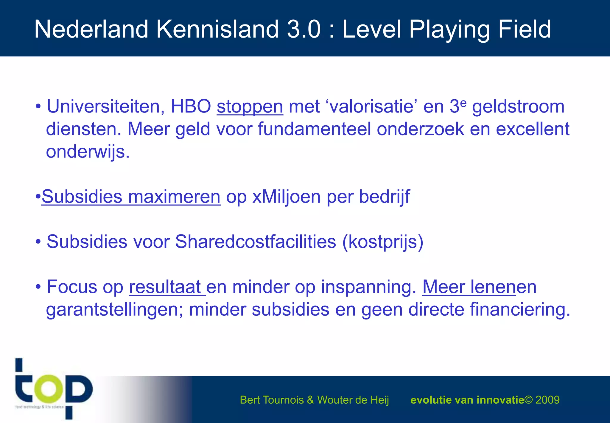  Results = product, process, services