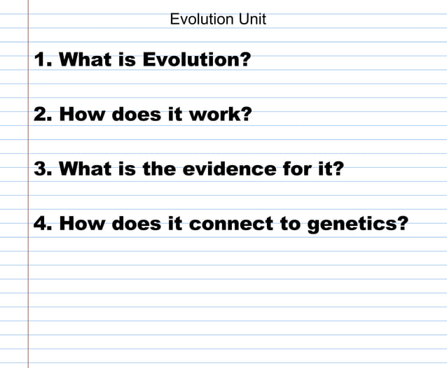 Evolution Study Guide | PPT