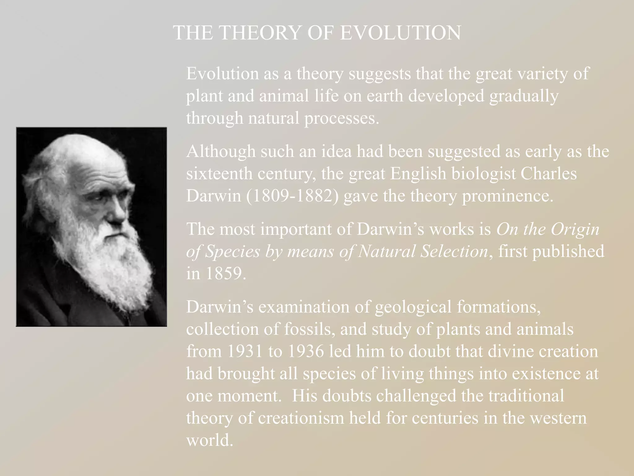 project on Evolution | PPTX