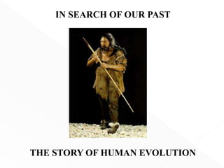 IN SEARCH OF OUR PAST
THE STORY OF HUMAN EVOLUTION
 