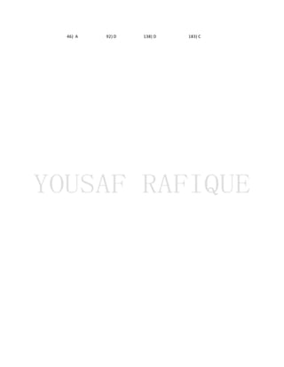 46) A 92) D 138) D 183) C
 