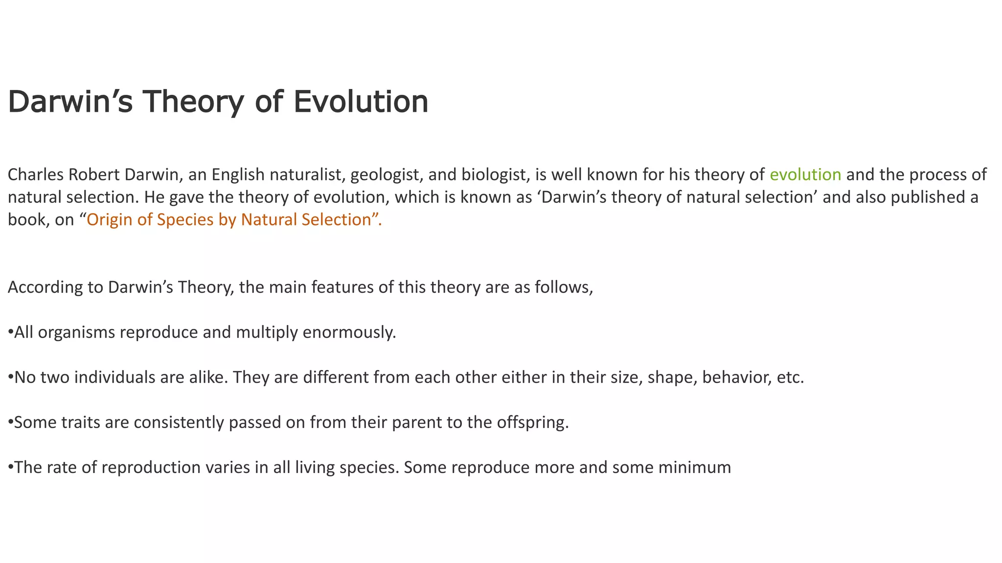 Evolution slideshare | PPTX
