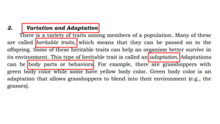 Evolution.pptx general biology 2 module pdf | PPTX