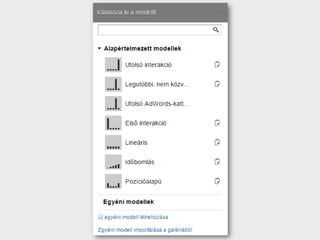 Attribúciós modellezés a Google eszközeivel