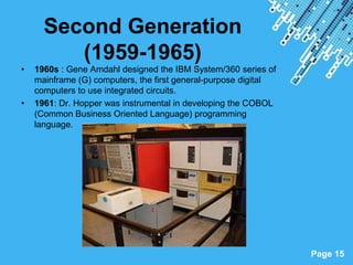 Evolution of computer