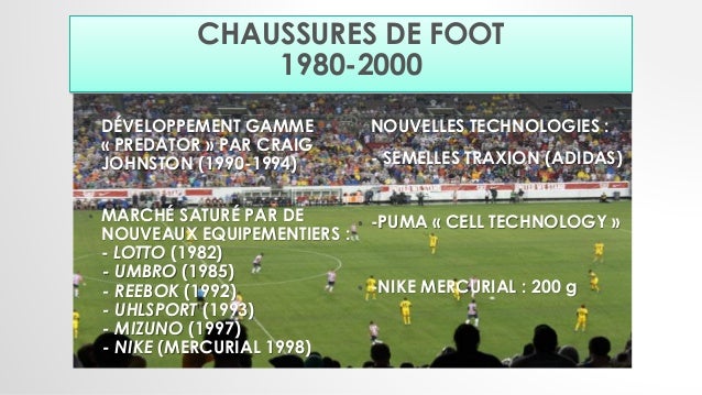 Evolution des chaussures de football (1923 2016) Evolution des chaussures de football (1923 2016)
