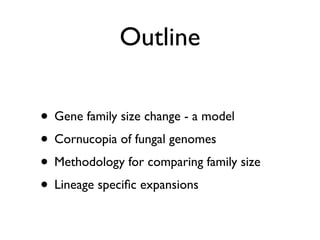 Evolution of gene family size change in fungi | PDF