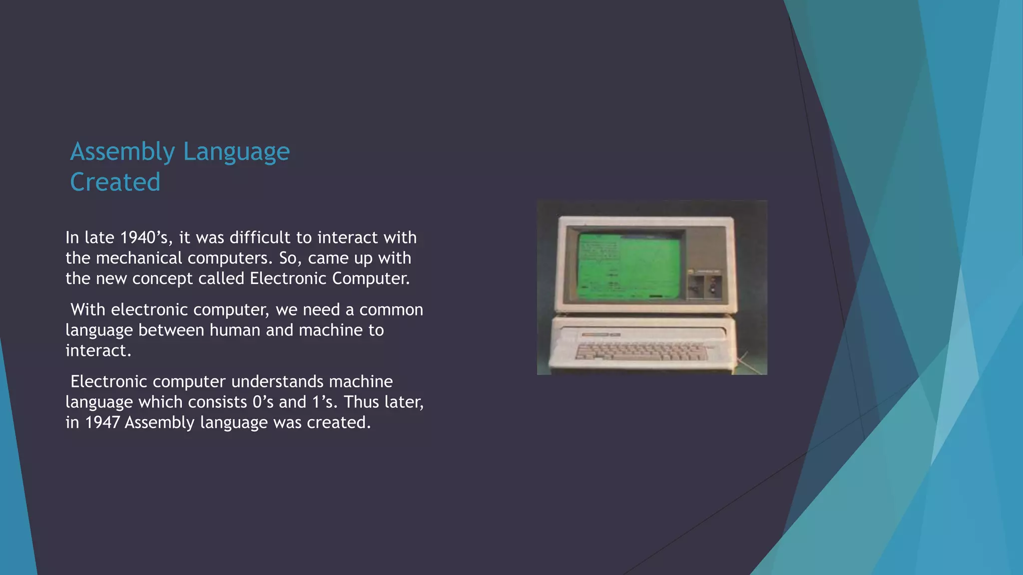 Evolution of Programming language | PPT