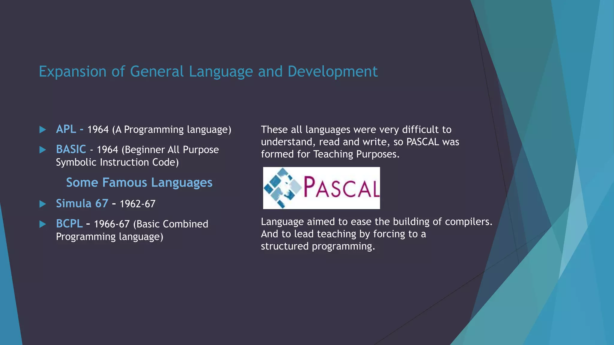 Evolution of Programming language | PPT