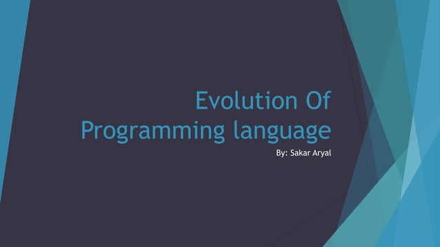 Evolution of Programming language | PPTX