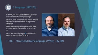Evolution of Programming language | PPTX