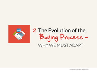 The Evolution of the 
Buying Process – 
WHY WE MUST ADAPT 
Copyright 2014. SmartBug Media. All rights reserved. 
2. 
 