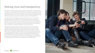 Sharing, trust, and transparency
The future of TV-data measurement will only be as bright as the value it can bring
to adv...