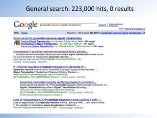 Semantic Web In Use: Scientific DataMay 12, 200936