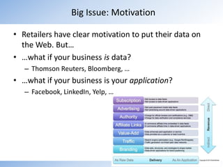 Companies range from small, family-owned businesses to massive global conglomerates. But the challenges faced by even the largest corporation pale in comparison to the scope of the challenges of building a world-wide Semantic Web.