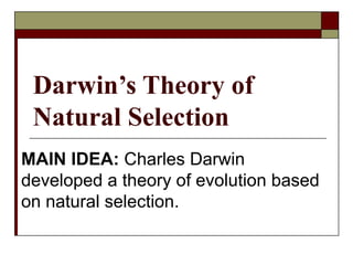 Evolution (2) theory of ecolution by natural selection.ppt