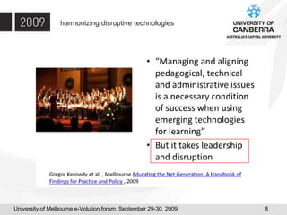 harmonizing disruptive technologies 