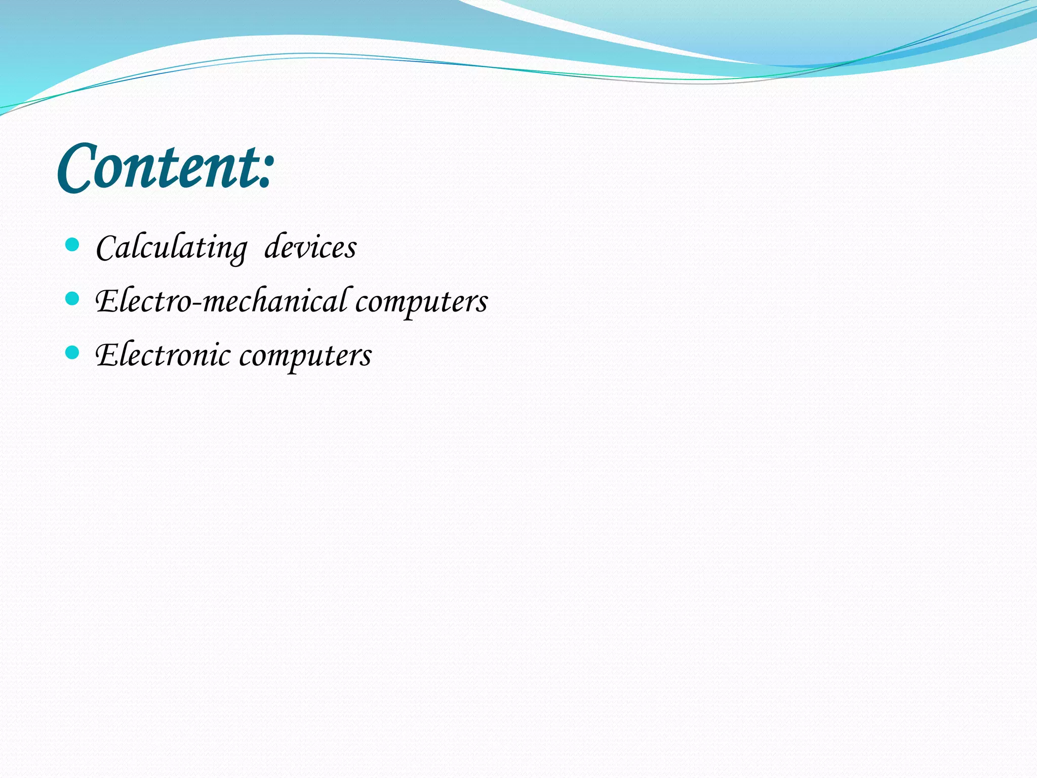 Evolution and history of computer | PPTX