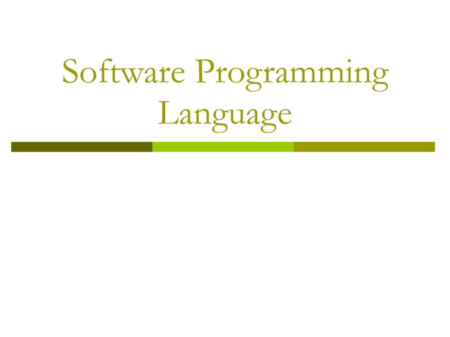 Evolution and History of Programming Languages - Software/Hardware ...