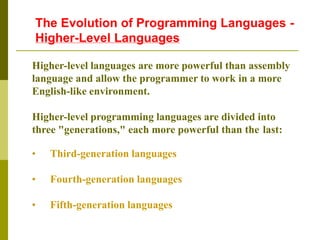 Evolution and History of Programming Languages - Software/Hardware ...