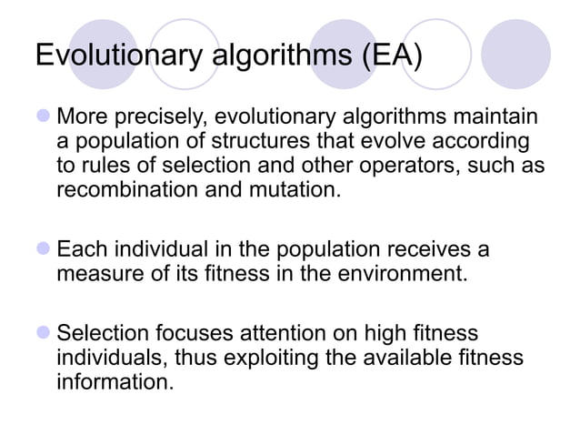Evolutionary-Algorithms.ppt | Genetics | Science