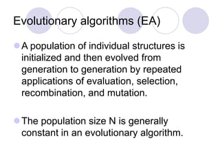 Evolutionary-Algorithms.ppt | Genetics | Science