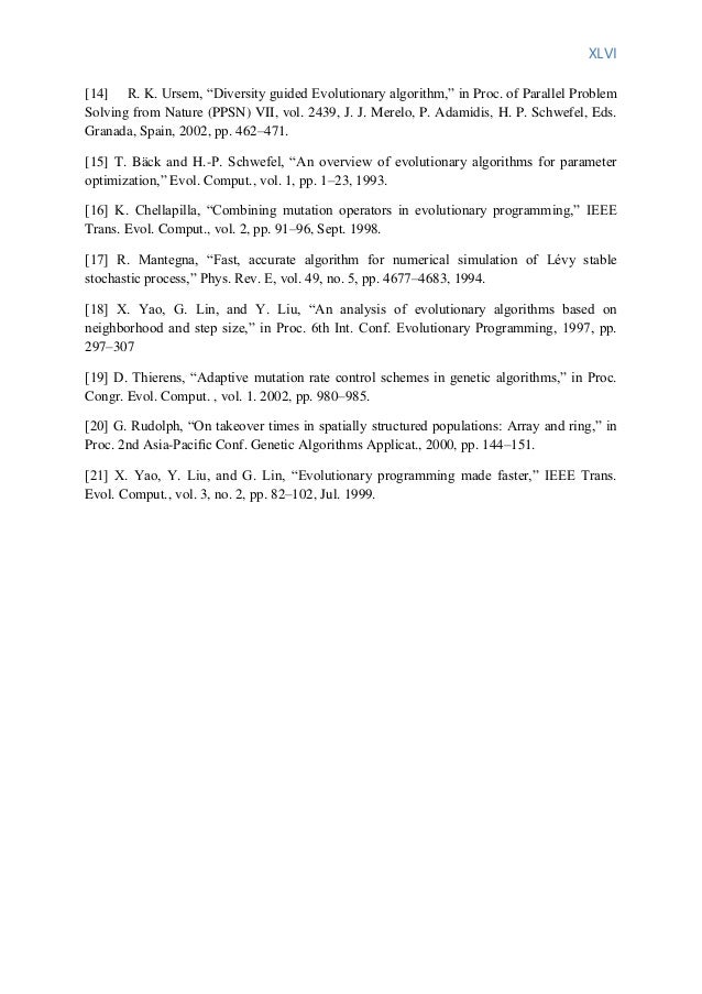Phd thesis evolutionary algorithm